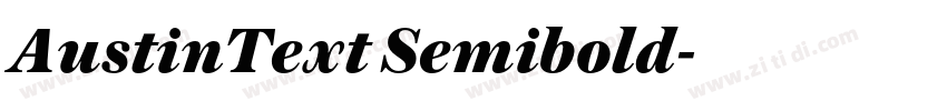 AustinText Semibold字体转换
